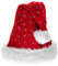 Ciffre Weihnachtsmütze Nikolaus Mütze Weihnachtsmützen Xmas Mützen (Rot Plüsch Glitzer WM0101014)