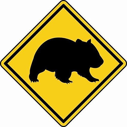 U24 Aufkleber Vorsicht Wombat Autoaufkleber Sticker