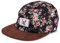 Blackskies® Black Beauty Vol. II 5-Panel Cap Rose Schwarz mit Blumen Unisex Baseball Mütze | Herren Damen Cap - Basecap Männer Frauen Unisex Streetwear Outdoor Sommer Freizeit
