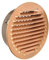 La Ventilazione GTRP125R Griglia di Ventilazione Tonda da Incasso, Rame, 115 mm