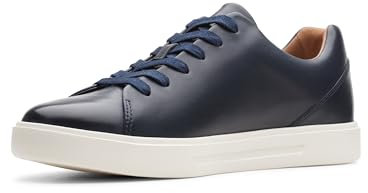 Clarks Un Costa Lace, Scarpe da Ginnastica Basse Uomo, Navy Leather, 42 EU