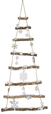 KSD albero di Natale con 90 LED, in legno di betulla, decorazione per finestra, decorazione per porta.