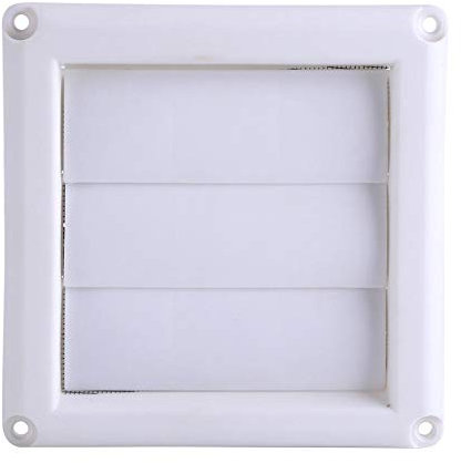 Nimoa Wall Vent, Air Vent Grill, Plastic Air Vent Covers for Walls, Vent Systems Grille Cover 3 Flaps Wall Duct Ventilation Grill With Net (15 * 15cm)