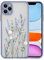 Ownest Kompatibel mit iPhone 11 Pro Hülle,Lavendel Blumen Transparent Aesthetic Flowers Matte PC Back und Mädchen Frauen Weiche Silikon Bumper Schutzhülle - Lila