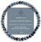 SIMPLÍ BASIC Natural Snowflake Obsidian Healing Gemstone Bracelet 4mm Bead | Women Mens Bracelet | Balance for Body & Mind | Circulation| Stone Beads | Everyday Jewellery | Inc Gift Box