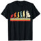 Evolution of man Kontrabass Musik Retro Vintage Bassist T-Shirt