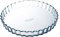 Ô Cuisine - Molde de vidrio rizado para tarta 1,3 litros, fuente de vidrio, 27 x 3,5 cm