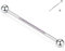 14G Industrial Barbell Chirurgenstahl Industrieller Piercingschmuck Silber Industrial Barbell 38mm lange Gerüststange Industrial Bar mit violetten CZ gepflasterten Knorpelohrring Helix Ohrringen