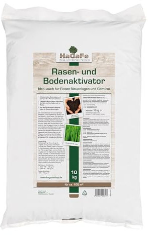 HaGaFe Rasenaktivator & Bodenaktivator m. Tonmineralien Algenkalk Urgesteinsmehl (10 kg (1x 10 kg))