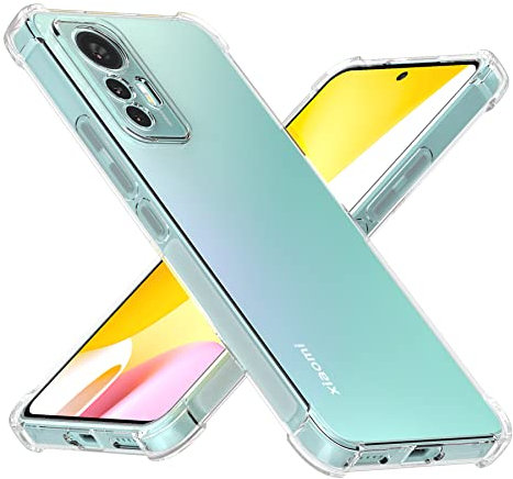 Cresee Hülle für Xiaomi 12 Lite 5G (Nicht für Xiaomi 12) Transparente Case Handyhülle mit Verstärkte Ecken Schutzhülle Dünn Weich Cover Stoßfest Bumper für Xiaomi 12 Lite, Transparent