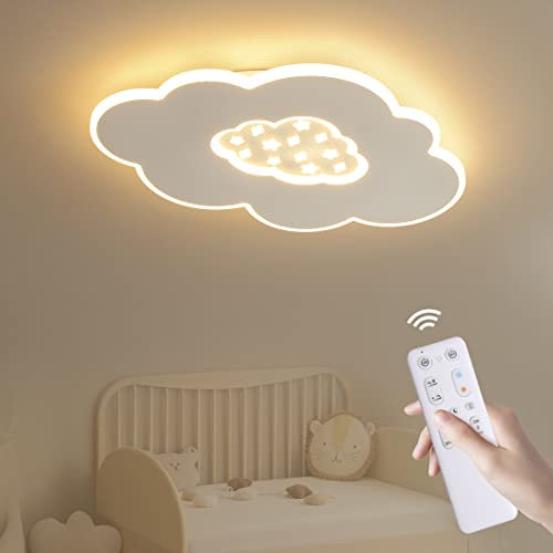 Baerolc LED Deckenleuchte, 50cm Wolkenlampe Deckenlampe dimmbar mit Fernbedienung 3000K-6000K 30W Kinderlampe modern LED Wolke Deckenlampe für Kinderzimmer/Schlafzimmer/Wohnzimmer