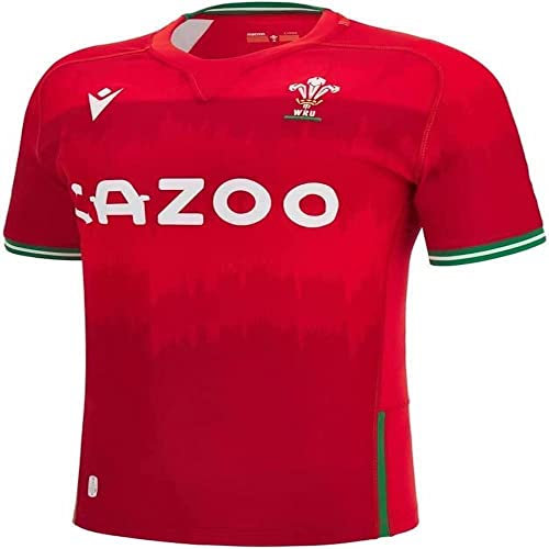 Macron Unisex Wales Rugby 2022/23 Home Pathway Replica Shirt, rot, M