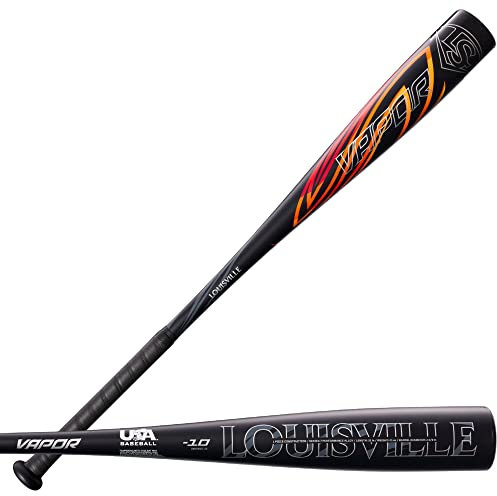 Louisville Slugger Unisex, Teenager Vapor (-10) 2 5/8 USA Schläger, Schwarz/Orange, 27/17 oz