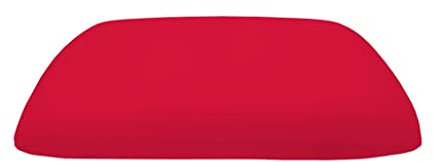 Dukal | Bezug passend für Orthopädisches Nackenstützkissen von Siebenschläfer | 72 x 42 cm | aus hochwertigem DOPPEL-Jersey (100% Baumwolle) | Farbe: rot