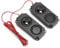Altoparlante Fai Da Te 5W 8Ohm Nero Abs - Bassi Pesanti Portatili Per Cavità Audio 40Mm Doppio Altoparlante Magnetico Per Monitor Tv