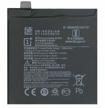 Audiosystem BATTERIA Compatibile per ONEPLUS 7 PRO GM1911 GM1913 GM1917 PILA BLP699 Cap. Originale 4000MaH