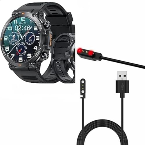 yiqungo USB-Kabel für KACLUT EIGIIS Tiwain K56 pro K57 pro Smartwatch, magnetisches Ersatzladegerät, kompatibel mit K57pro Smartwatches