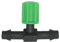 DRIPALIA Llave de Paso microtubo - Válvula de Cierre para Microtubos de 4 mm - Color Negro y Verde - Accesorios de Riego por Goteo - Ideal para Unir Diferentes Tramos 15 Unidades