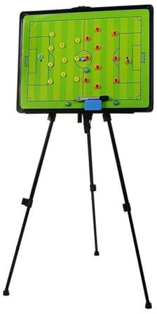 esmen Fußball-Trainingstafel, große Fußball-Magnet-Taktiktafel mit Präsentationsständer für Fußballtraining, taktisches Kommando