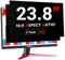 ZOEGAA Confezione da 2 Pellicole Privacy Monitor 23.8 Pollici per Computer 16:9 - Filtro Privacy Antiriflesso con Protezione Luce Blu per PC, Rimovibile a Doppia Faccia, Protezione Dati a 181°