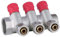 AQUA HEATING Warmwasserverteiler Wasserverteiler Warmwasser Trinkwasser Heizung Industrie Wasseranschluss-Verteiler 1 Zoll x 16 mm PEX 3 Kreise