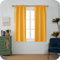 GIRASOLE HOME Coppia Tende Barbados Termiche Totalmente Oscuranti 2 Pannelli da 55x150cm con Tasca, Giallo