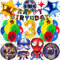 Avenge Geburtstag Deko 3 Jahre, 31 Stück Superhelden Geburtstag Luftballons, Marve Geburtstagsdeko, Superhelden Deko Geburtstag Kinder, Superheld Party Luftballons Dekoration mit 3D Folienballon