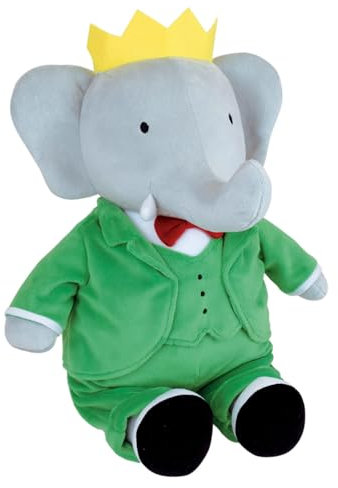 Jemini Babar 024343 Plüschtier Elefant +/-40 cm, Grün