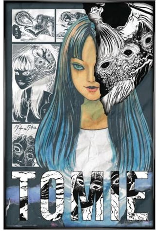 Grindstore Junji Ito Tomie Maxi-Poster, glänzend, schwarz gerahmt