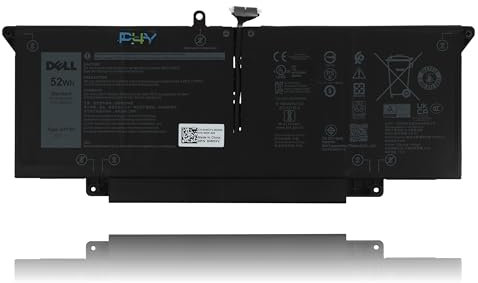 P4Y Batterie Batterie 52WHR 4C 7.6V JHT2H pour Dell Latitude 7410 7410 7310 7310 7410 7410 7410 7CXN6 4V5X2 HRGYV X825P