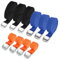 Hodzeed 10 Pack Tightening Luggage Ratchet Straps with Claw Buckle - 25mm Cargo Tie Down Straps From 1m to 6m, 250 Kg Load (Orange Blue Black, 1M 3M 5M)