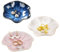 MINZHI Bol à bijoux en céramique, 3 styles, petit plateau à bijoux en céramique, petit plateau à bijoux, petit plateau à bijoux, pour bagues de lavabo, décoration de clés (11 cm)