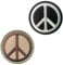 2 Stück Peace Zeichen Frieden Liebe Lustige Flagge Patch Abnehmbare Aufnäher mit Stickereiverschluss Applikation Taktisch Militär Patch für Kleidung Taschen Baseballkappe Jacke Weste Rucksäcke