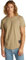 Calvin Klein Herren T-Shirt Kurzarm Badge Turn Up Sleeve aus Baumwolle, Beige (Tree House), XS