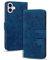 Bxithnr Handyhülle für iPhone 16 Hülle, Leder Handy Tasche Klapphülle Brieftasche Magnetverschluss Flipcase Cover mit [Standfunction] [Kartenfach] für iPhone 16 - Blau