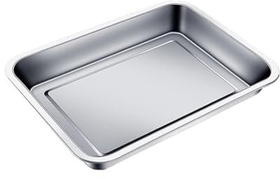 Creperture Bandeja para hornear, 60 x 40 x 4,8 cm, acero inoxidable, bandeja para horno, bandeja para horno, bandeja para horno, bandeja de horno, bandeja de horno, fácil de limpiar para hornear,