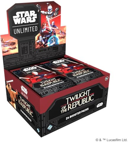 Fantasy Flight Games - Star Wars: Unlimited TCG Twilight of the Republic BOOSTER DISPLAY (24 Booster Packs) - Trading Card Game für Kinder und Erwachsene, Alter 12+, 2+ Spieler, 20 Minuten, Englisch