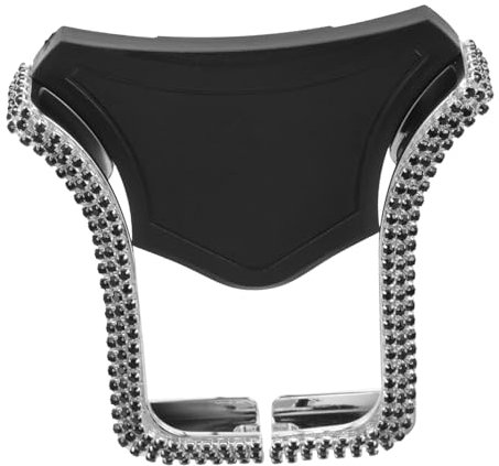 BELLIFFY U-förmiger Auto-handyhalter Mit Strasssteinen Teleskopische Luftauslass-Halterung Kompatibel Mit Meisten Lüftungsschlitzen Elegant Und Installieren Schwarz