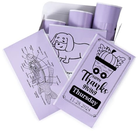 Memoking T02/Q02E/M02L/M02X Aufkleberpapier - Lila Sticky T02 Mini Drucker Aufkleberpapier, 50 mm x 3,5 m, 20 Jahre haltbar, für Journal, Foto, Studiennotizen, DIY, Memos, Öl-und Wasserfest, 3 Rollen