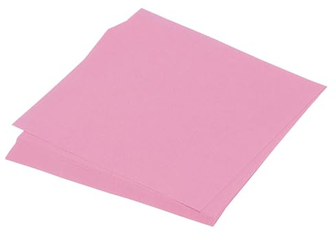 sourcing map Lot de 50 feuilles de papier origami double face rose 14 x 14 cm pour projets d'artisanat, débutants, décoration de cadeaux