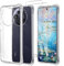 JDXHFF Coque Compatible avec TCL 50 NxtPaper 5G / TCL 50 Pro NxtPaper 5G (6.8) Transparent Housse et 2 Pièces Verre trempé écran Film Protecteur - Bumper Étui Souple Silicone TPU Case Cover Clear