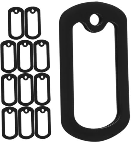Happyyami 12pcs Dog Tag Protectors Reduce Noise and Protect Tag Cases Pets Dog Id Tag with Hanging Hole Dog Name Tag Silencers