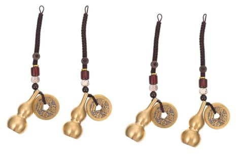 COLLBATH Lot De 2 Porte-clés Élégants En Forme De Gourde En Cuivre Finition Lisse Pour Un Usage Quotidien