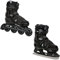 RAVEN Pulse Inline Skates Inliner für Kinder und Erwachsene OPTIONAL 2in1 mit Schlittschuhen verstellbar (PRO Black mit Kufen, 40-43 (25,5-28cm))