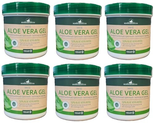 6er Pack. Herbamedicus Aloe Vera Gel, 6 x 250 ml