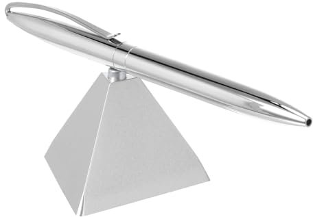 SEWACC Schreibstift Metall Mit Magnethaltendem Sockel Für Tisch Bürostift Unterschriftenstift Flüssiges Schreiben Für Geschäftsleute Und Konferenzräume