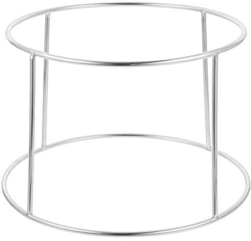PRETYZOOM Estante Para Mariscos De Acero Inoxidable Soporte De 2 Niveles Para Bandeja De Pizza Y Plato De Mariscos 9.05X8.26X5.51 in Ideal Para Sushi Ostras Camarones Y Buffet