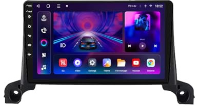 Android 13 2 DIN Pantalla Táctil Radio 9 Coche Pantalla para Peugeot 5008 4008 2017-2019 con Enlace Espejo/Navegación GPS/Radio FM/BT/Mandos Volante/Reproductor Multimedia(2+32G)