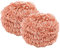 Lot De 2 Eponge Cuivre, Gratounette Cuivre pour Cuisine Pots Casseroles Brosse de Nettoyage Outils de Nettoyage de Cuisine pour Vaisselle/Cuisines/Salle De Bain, 8cm