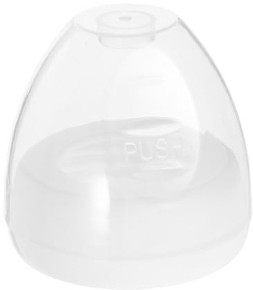 Baby Bottle Lid Replacement Set, White Pp, Wide Mouth 5cm | Reusable Cap Set, Lightweight and Easy to Clean, for Diaper Bags the Go Feeding